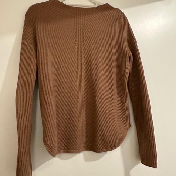 Camel Ribbed Knit Sweater - XS - Picture 5 of 6